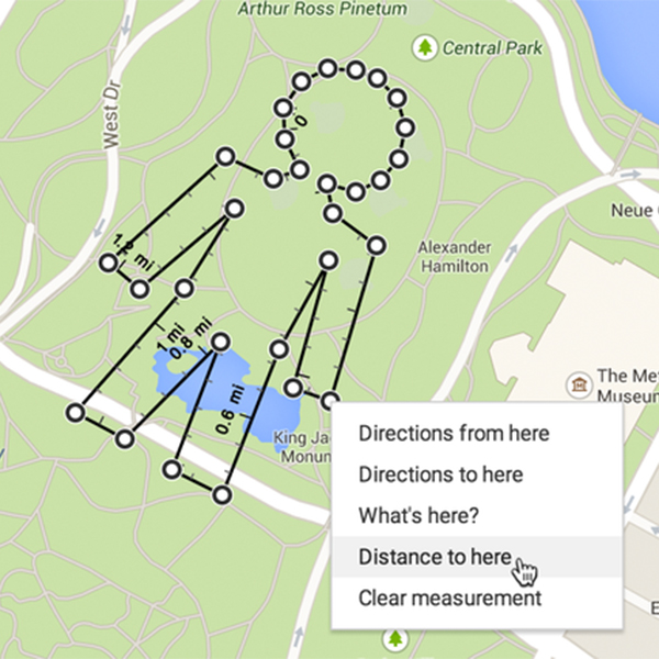 Google, Google Maps, Google Maps научились определять точное расстояние между двумя точками