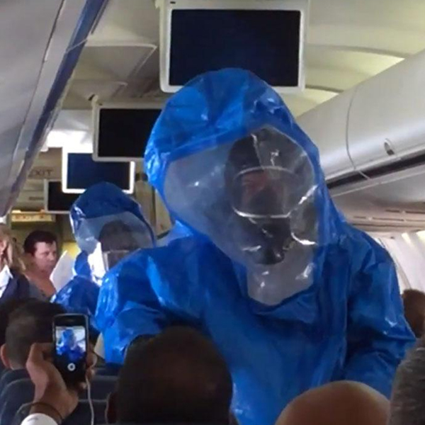 Эбола,самолет,шутка, Что произойдет, если пошутить на борту самолета про лихорадку Эбола